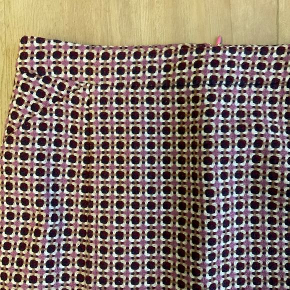 VTG Y2K Body by Victoria Button Pencil Skirt  pink tweed office siren sexy sz 2 - Picture 3 of 16